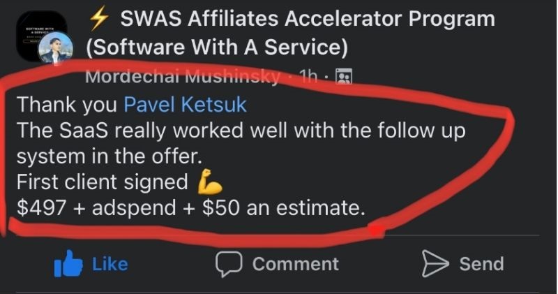 Pavel Ketsuk FB testimonial