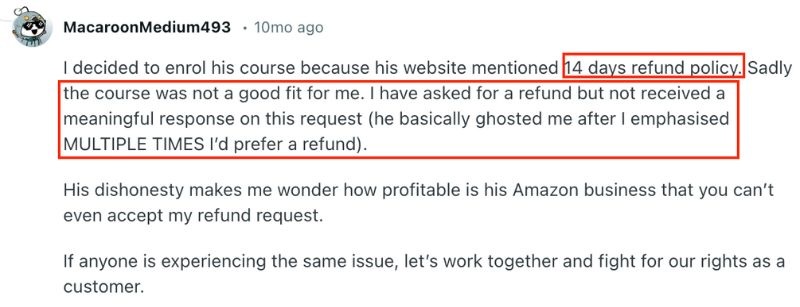 reddit refund policy issues