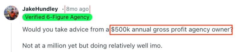 Redditor agency owner success story