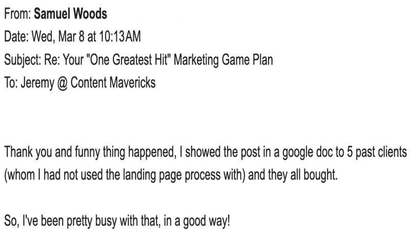 samuel woods testimonial