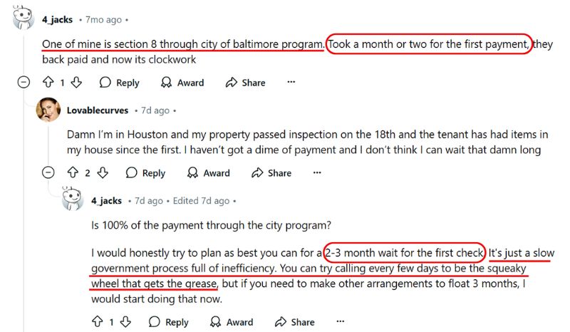 section 8 payments