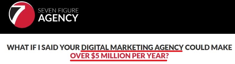 Seven Figure Agency results