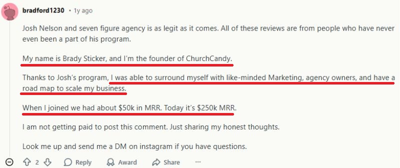 Seven Figure Agency reviews