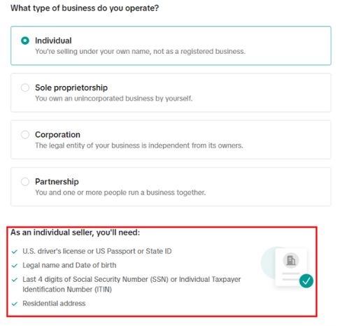 tiktok shop sign up requirements