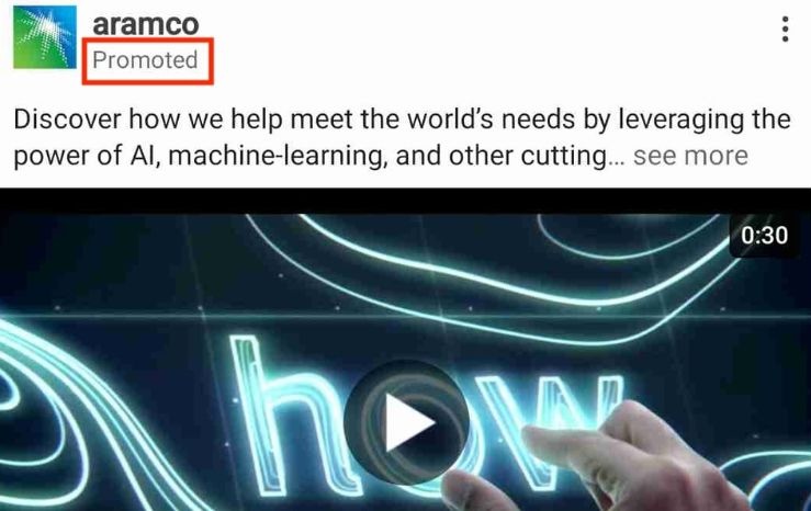 social media ad example