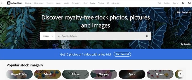 stock photos examples