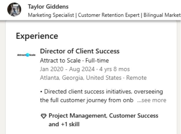 taylor giddens linkedin