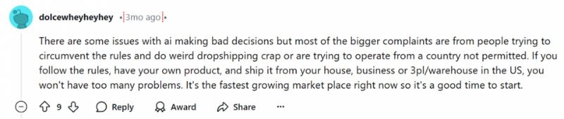 tiktok shop business comment