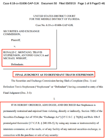 travis stephenson lawsuit