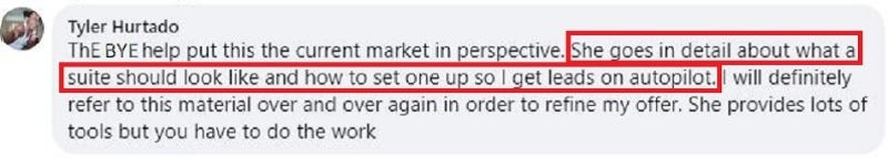 Tyler Hurtado course comment