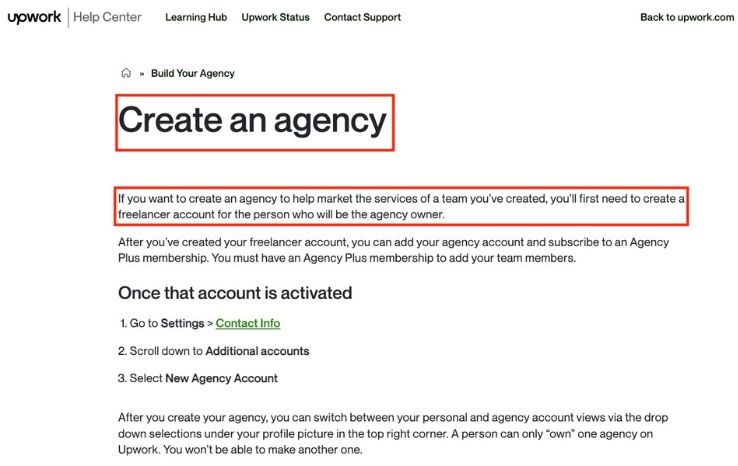 Upwork agency