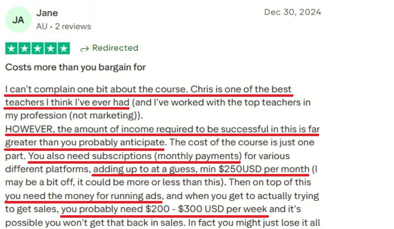 Velocity Profits student review