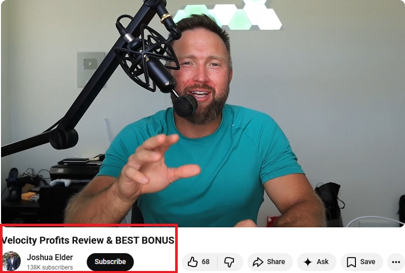 Velocity Profits testimonial