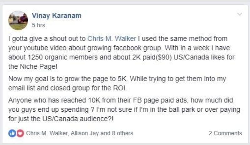 vinay karanam facebook comment