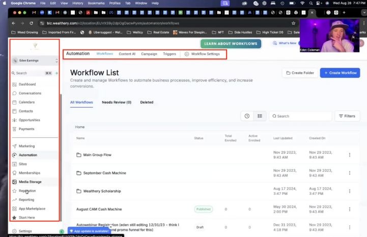 wealthery connect eden coleman training