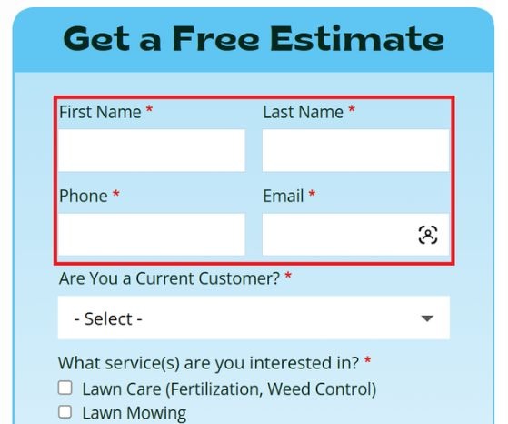 website form