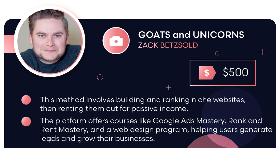 Zack Betzsold GOATs and Unicorns Review: Best Way to Generate Leads?