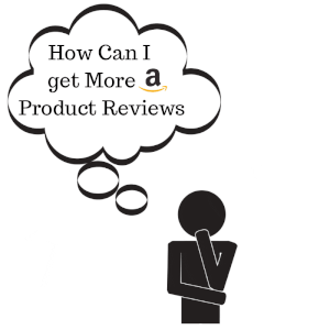 this is a amazon review gif with a stick figure and thought cloud asking how can I get more and more reviews every day automatically?