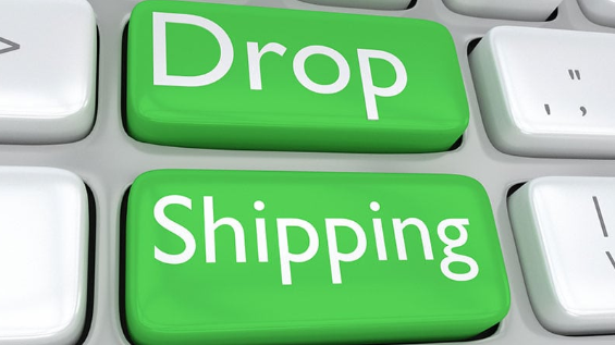 image of drop shipping on computer keys