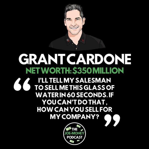 cardone quote on selling cartoon