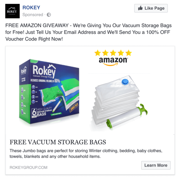ROKEY Facebook Ad