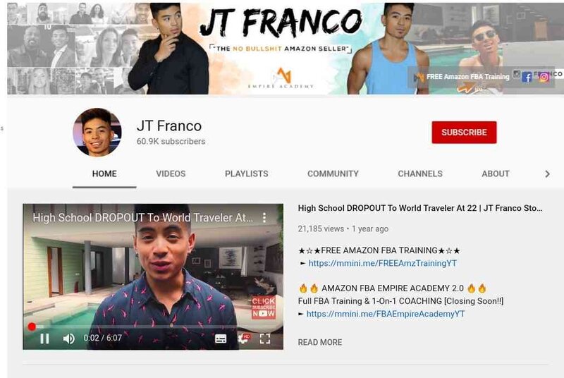 YouTube cover page JT