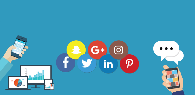 image of social media icons
