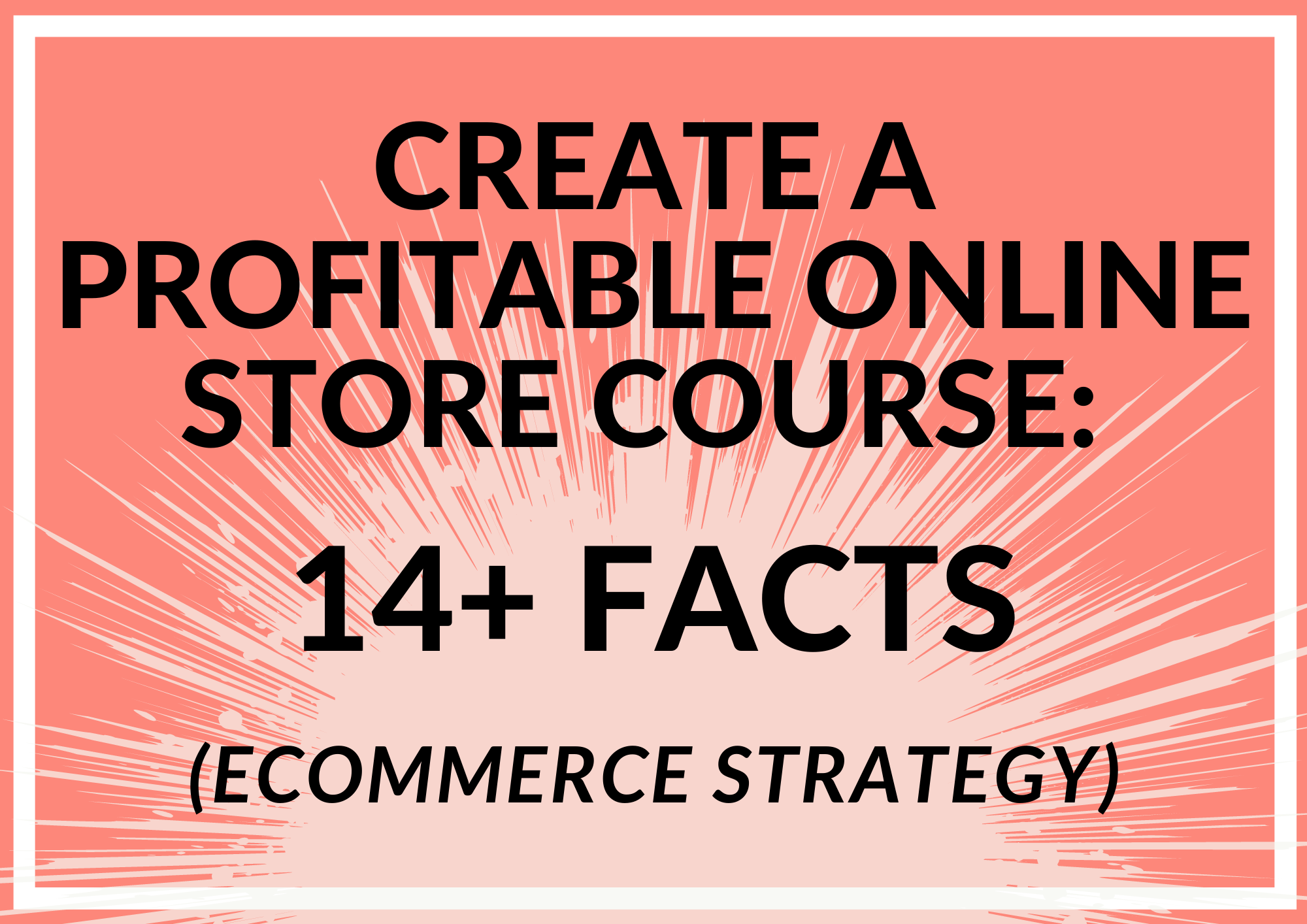 create a profitable online store course