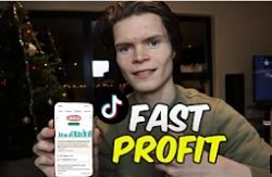 image of a youtuber showing fast profits with dropshipping