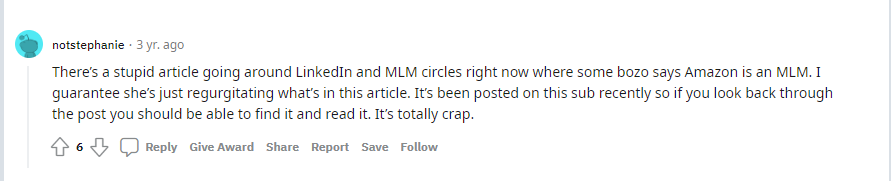 Is Amazon an MLM? linked in articlelinkedin article opinion