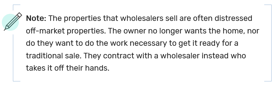 The Balance quote about wholesale real estate