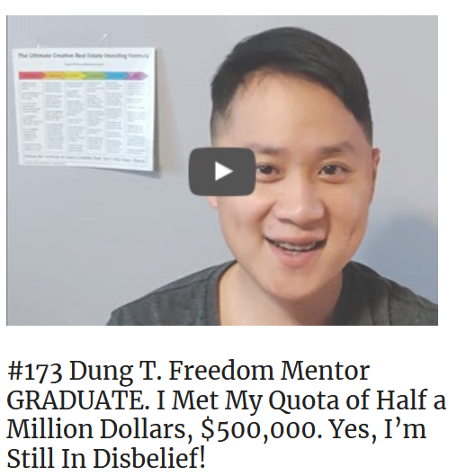 Freedom Mentor results from Dung