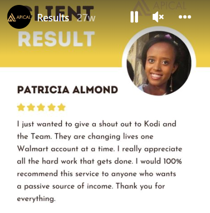 Apical ecommerce Review from Patricia Almond