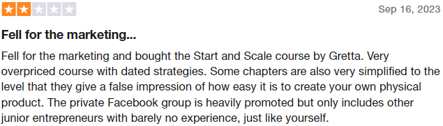 start and scale review