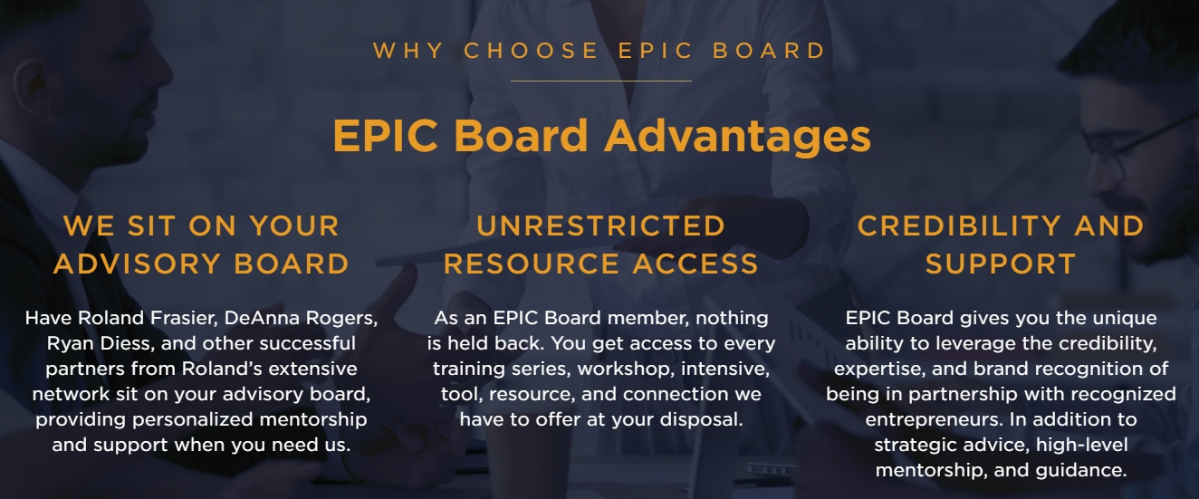 EPIC Board advantages