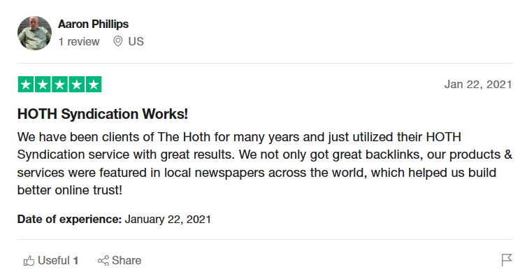 The hoth trustpilot review