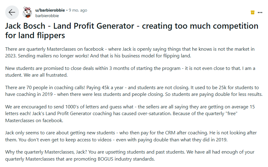 Land Profit Generator Reddit Review 2